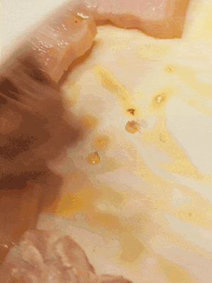 另起一鍋，將咸肉、鮮肉 翻炒出香味