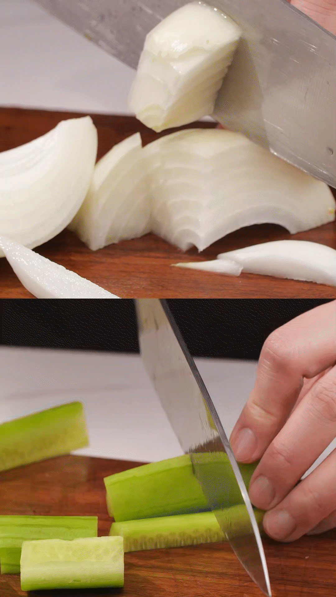 番茄、黃瓜、洋蔥切丁，用適量鹽殺水